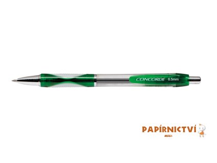 Gelové pero CONCORDE Fortuna, zelená náplň A65396