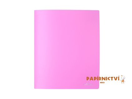 Pořadač CONCORDE 4 kroužkový A4, pastel růžová A80152