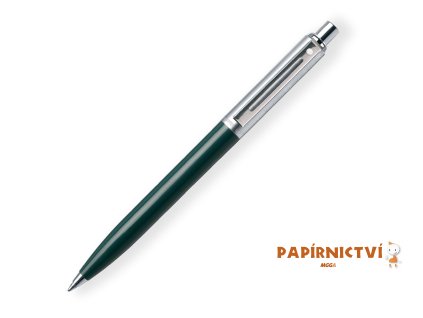 Kuličkové pero Sheaffer Sentinel - brush chrome/ green barrel