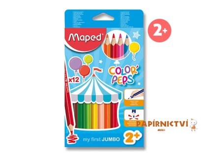 Pastelky ColorPeps MAPED Jumbo trojboké 12 ks