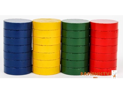 Magnety 20 mm 28ks barevné