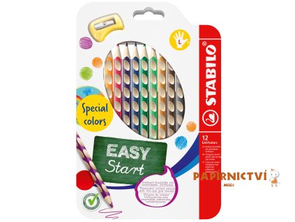 Pastelky STABILO EASY colors L 12ks s ořezávátkem NOVÉ BARVY