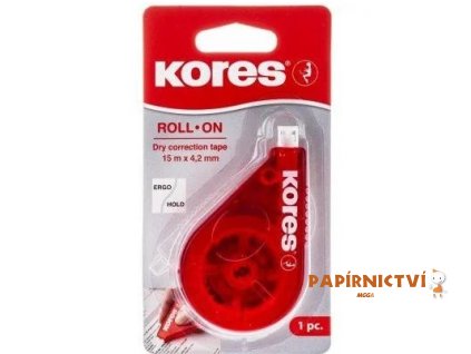 Korekční strojek KORES Roll on 15 m x 4,2 mm - blistr 84723.10