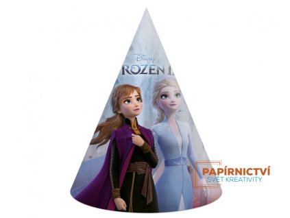 Papírové čepice Frozen 2, 6 ks.