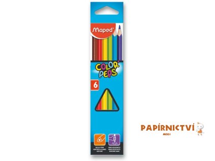 Pastelky ColorPeps MAPED trojboké 6ks