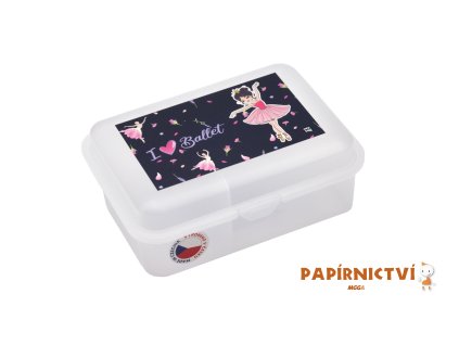 Box na svačinu s přihrádkou Baletka 9-58424