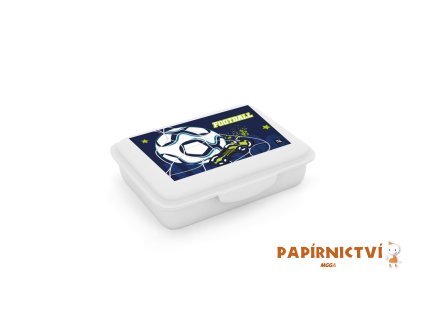 Box na svačinu s přihrádkou Fotbal 7-97224