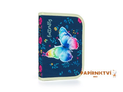 Penál 1 p. 2 chlopně, prázdný Motýl 2 9-52123