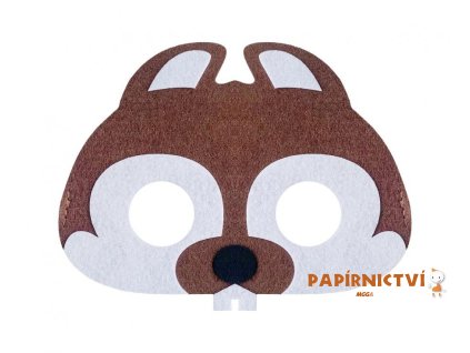 Maska bobr- fleece 17,5x13,5cm