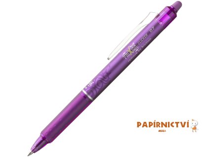 Gelový roller Pilot FriXion Clicker 0,7 - lila