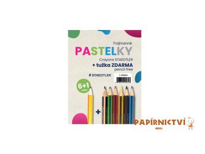 Sada pastelek 6+1 zdarma tužka mix 1-02024