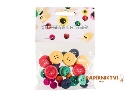 21003 1 knofliky drevene 30 ks o prumerech 2 2 1 7 1 1 cm