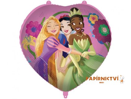 Fóliový balónek 18" Srdce Princezna Prožij svůj příběh Disney