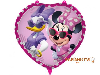 Fóliový balónek 18" Srdíčko Minnie Junior Disney