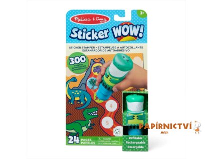 Razítkovač se samolepkami Sticker WOW! Dinosaurus