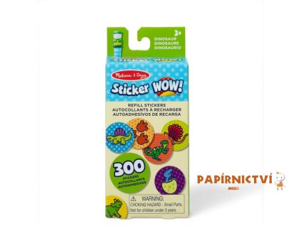 Razítkovač se samolepkami Sticker WOW! Náplň Dinosaurus