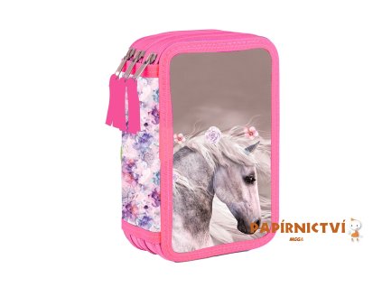 Penál 3 p. prázdný kůň romantic 7-90724