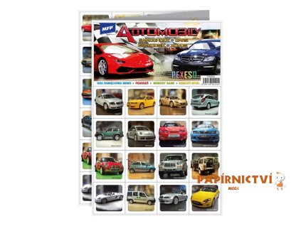 Pexeso MFP 3xA4 automobily 5300894