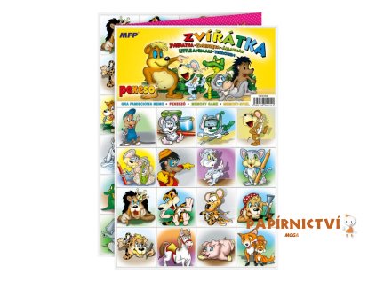 Pexeso MFP 3xA4 Zvířátka 5300908