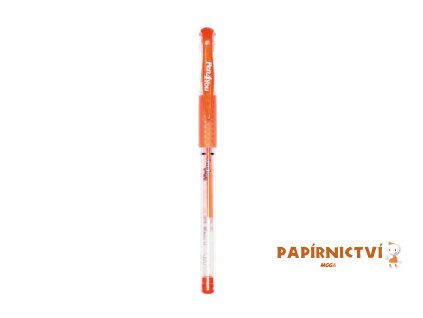 Gelové pero kus - neon oranžová