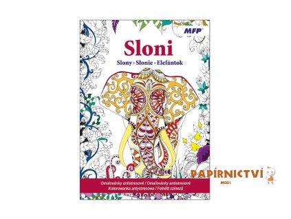 Omalovánky antistresové Sloni 5300972