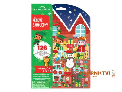 Pěnové samolepky CONCORDE Vánoční dílna A485