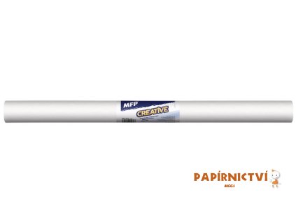 Krepový papír role 50x200cm bílý 5811342
