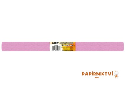 Krepový papír role 50x200cm růžový světlý