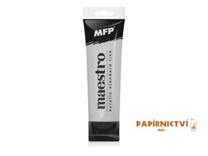 Akrylová barva MFP Maestro 75ml - metallic silver 6300652