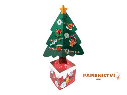 Adventní kalendář papírový - stromeček 1001T 8886508