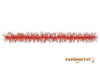 Řetěz vánoční 2 m červený 8885194