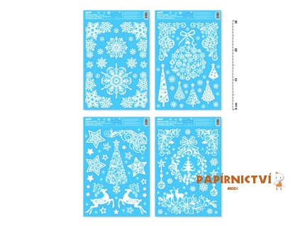 Okenní fólie vánoce glitr VA003 8885723