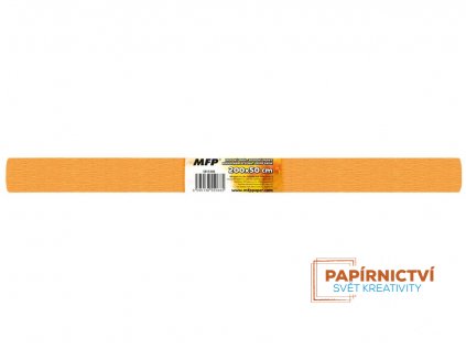 Krepový papír role 50x200cm oranžová světlá