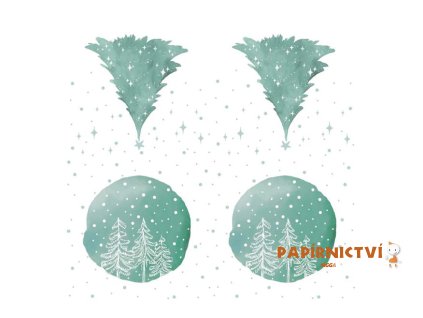 Ubrousek P 33x33 vánoční MES101048 2011032