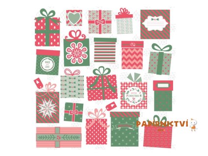 Ubrousek P 33x33 vánoční MES100377 2011026