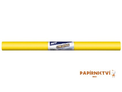 Krepový papír role 50x200cm žlutý 5811350