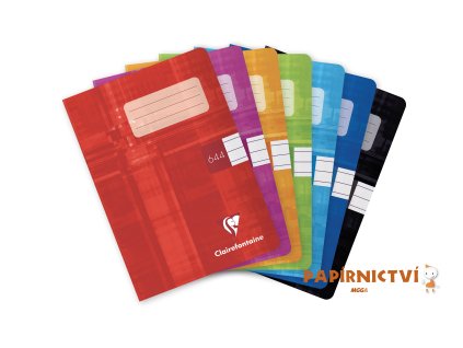 Školní sešit,CLAIREFONTAINE,,A6 "644" L 40 listů CZ/SK,