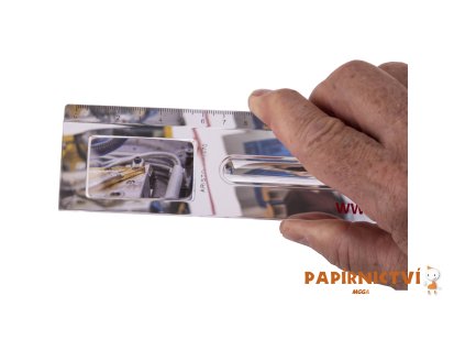 ARISTO Pravítko s lupou, 30 cm