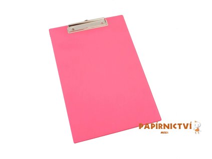 NOKI Deska s klipem NEON, A4 růžová