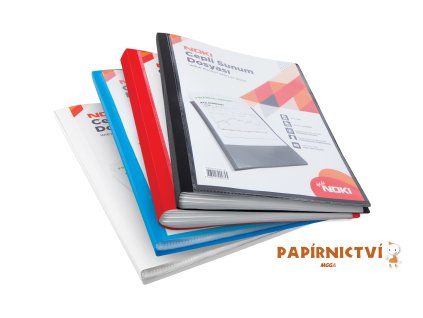 NOKI Prospektová kniha A4 s kapsou, 60 kapes, modrá