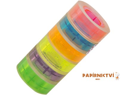 NOKI Lepicí páska s barevným středem 19mm x 33m, 6 ks