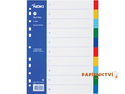 NOKI Rozdělovník PP A4, 2x5 barev