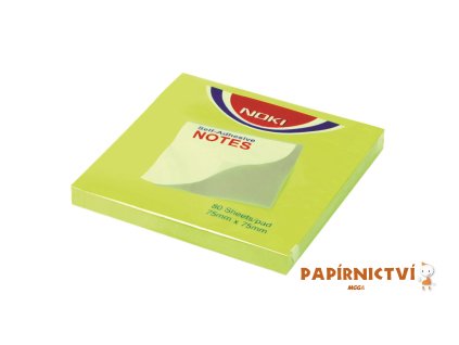 NOKI Bloček MEMO 75x75 zelený