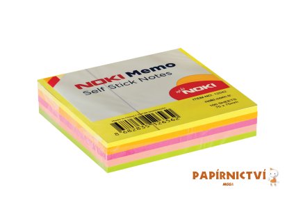 NOKI Bloček MEMO 75x75 NEON 4 barvy, 100l