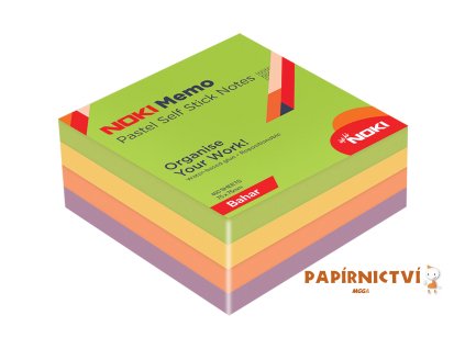 NOKI Bloček/kostka MEMO 75x75 JARO 4 barvy, 400l
