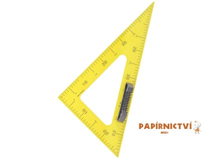 WISSNER, Trojúhelník na tabuli 60 stupňů, 60 cm, žlutá