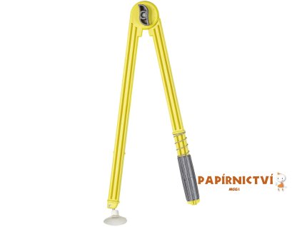 WISSNER, Kružítko na tabuli s přísavkou, žlutá