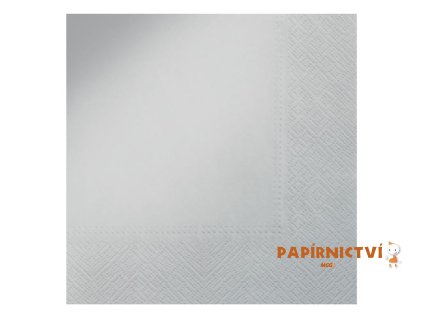 Ubrousek P 33x33 jednobarevné STŘÍBRNÉ SDL552408