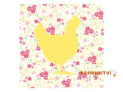 Ubrousek P 33x33 velikonoce MES200734