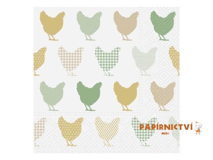 Ubrousek P 33x33 velikonoce MES200965